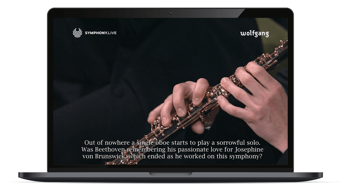 Symphony.live and Wolfgang App partnership